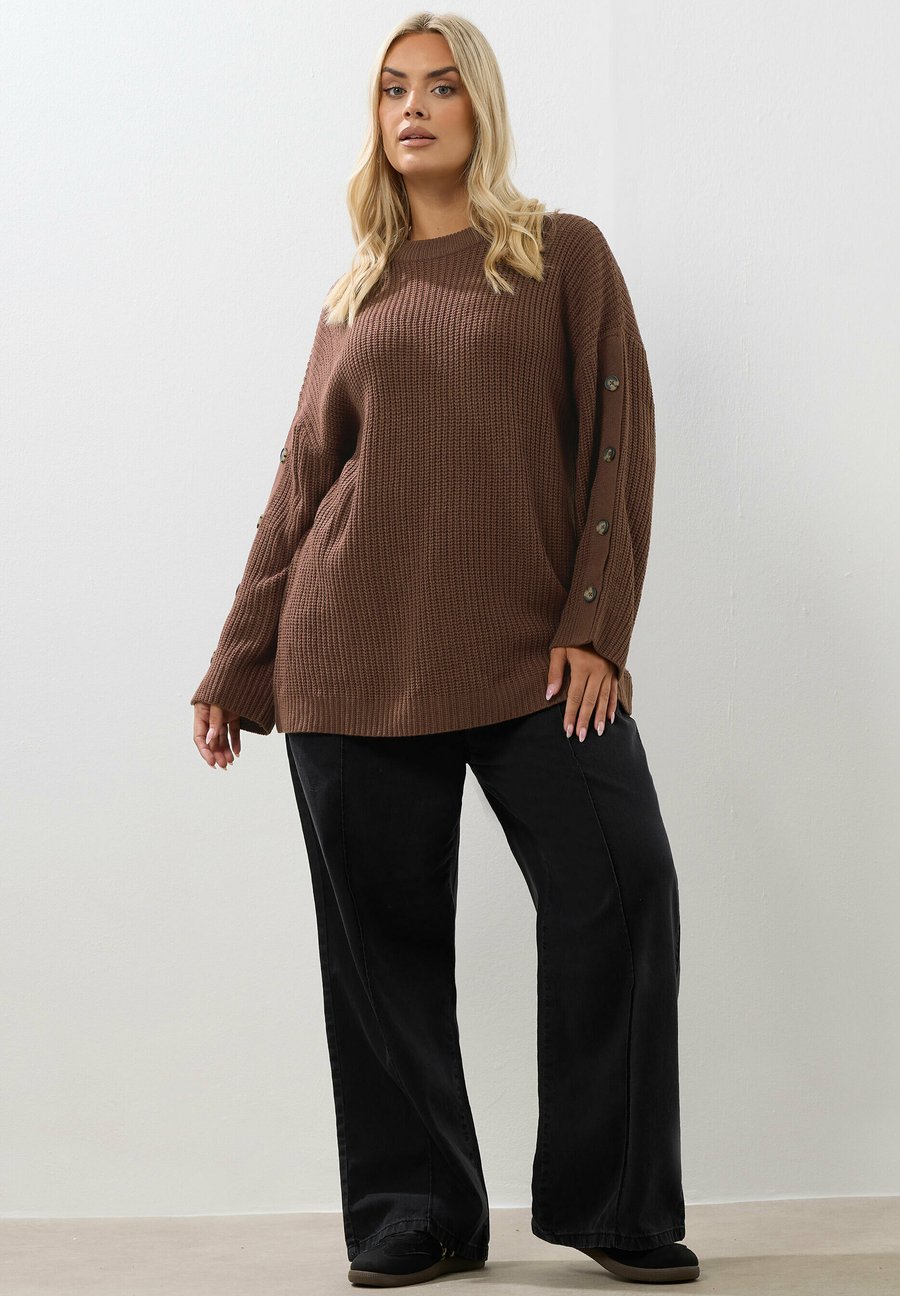 Джемпер Yours Clothing Jumper, Chocolate/Brown
Джемпер Yours Clothing Jumper, Chocolate/Brown