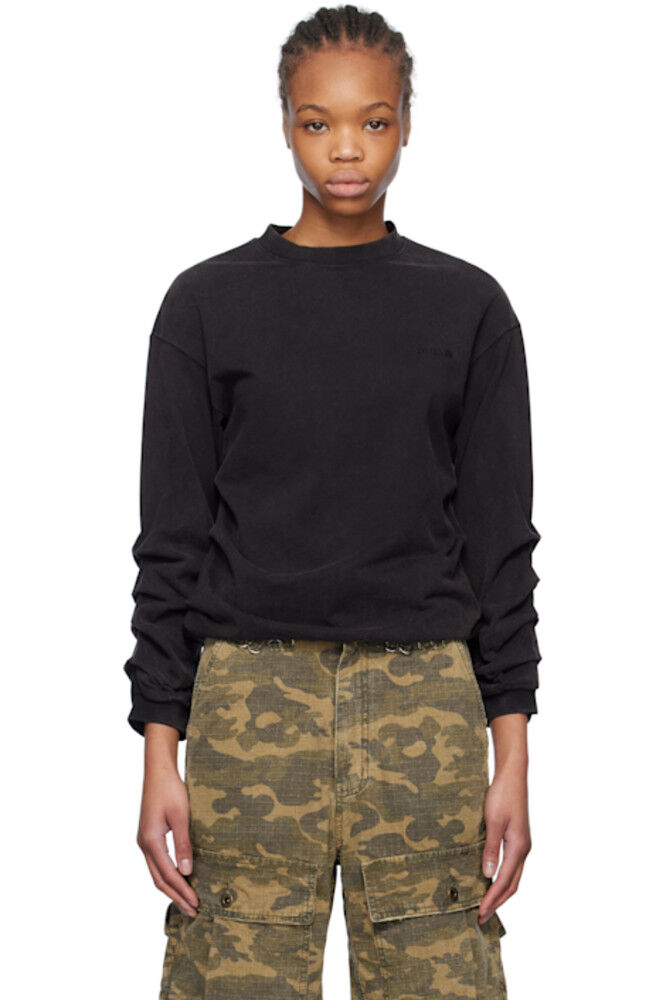 Черная мятая футболка с длинным рукавом We11done
Черная мятая футболка с длинным рукавом We11done