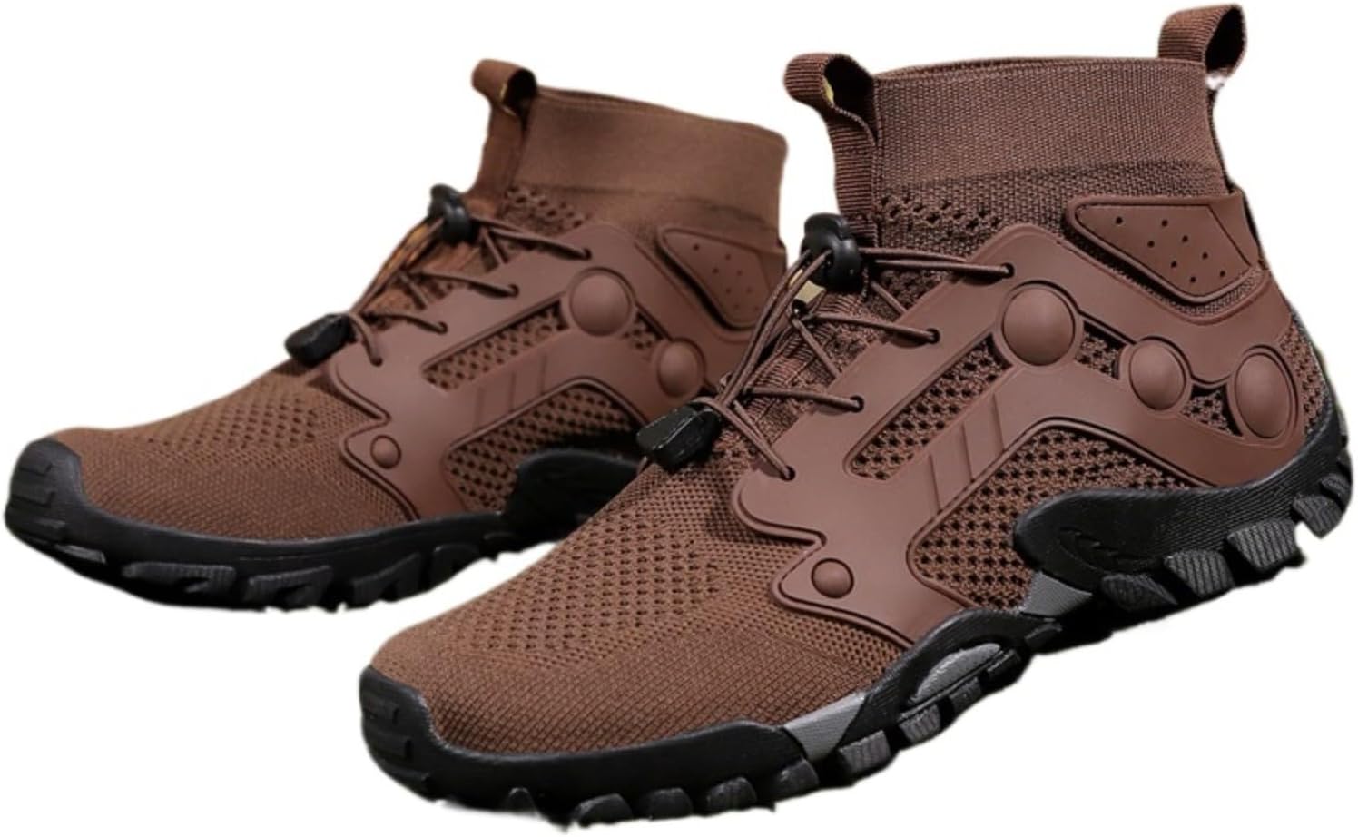 Мужские высокие походные ботинки, с массивной подошвой, противоскользящие для активного отдыха и скалолазания, дышащая сетка для походов и скалистых приключений Azttoztto, коричневый
Мужские высокие походные ботинки, с массивной подошвой, противоскользящие для активного отдыха и скалолазания, дышащая сетка для походов и скалистых приключений Azttoztto, коричневый
