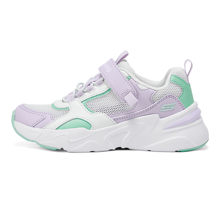 Повседневная обувь для начальной школы Skechers Kids, белый/лавандовый 
Повседневная обувь для начальной школы Skechers Kids, белый/лавандовый