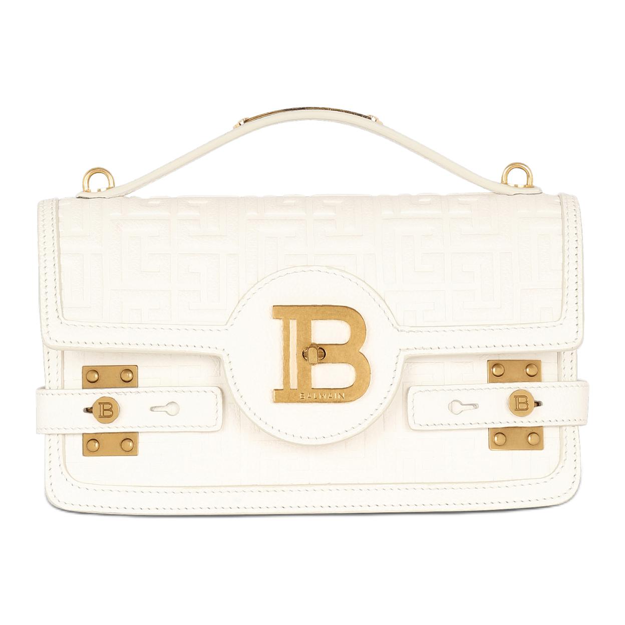 BALMAIN Сумка B BUZZ из телячьей кожи женская белая
BALMAIN Сумка B BUZZ из телячьей кожи женская белая
