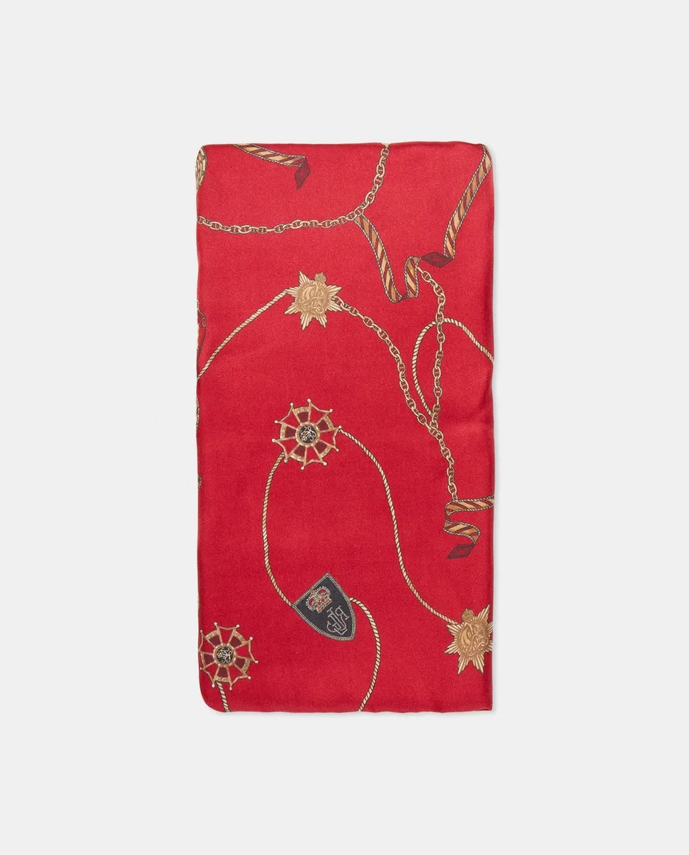 Женский шелковый шарф с принтом Lauren Ralph Lauren, красный
Женский шелковый шарф с принтом Lauren Ralph Lauren, красный