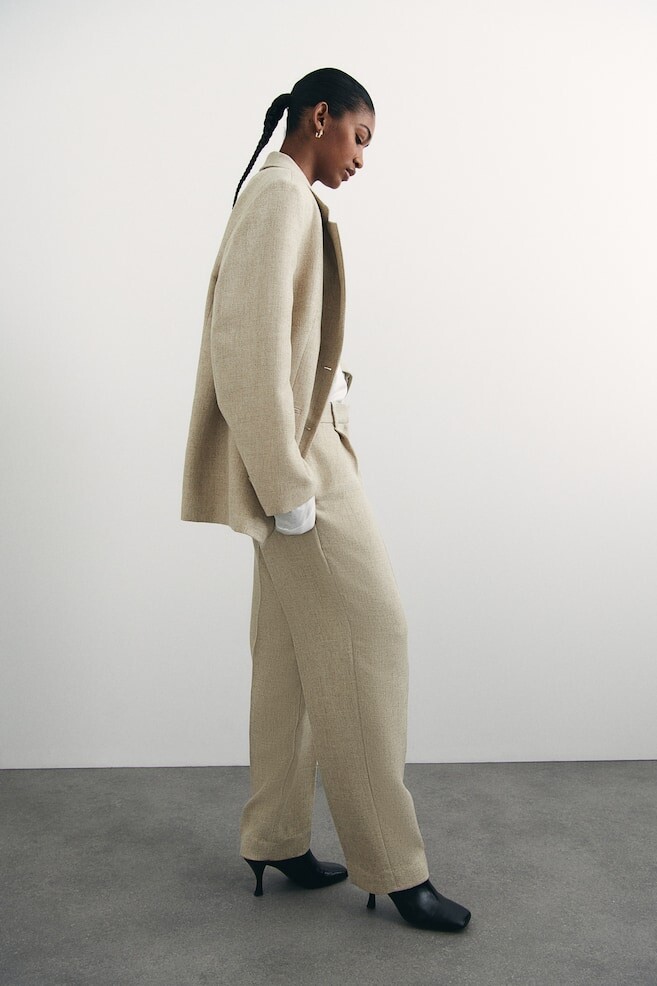 Элегантные брюки H&M, бежевый
Элегантные брюки H&M, бежевый