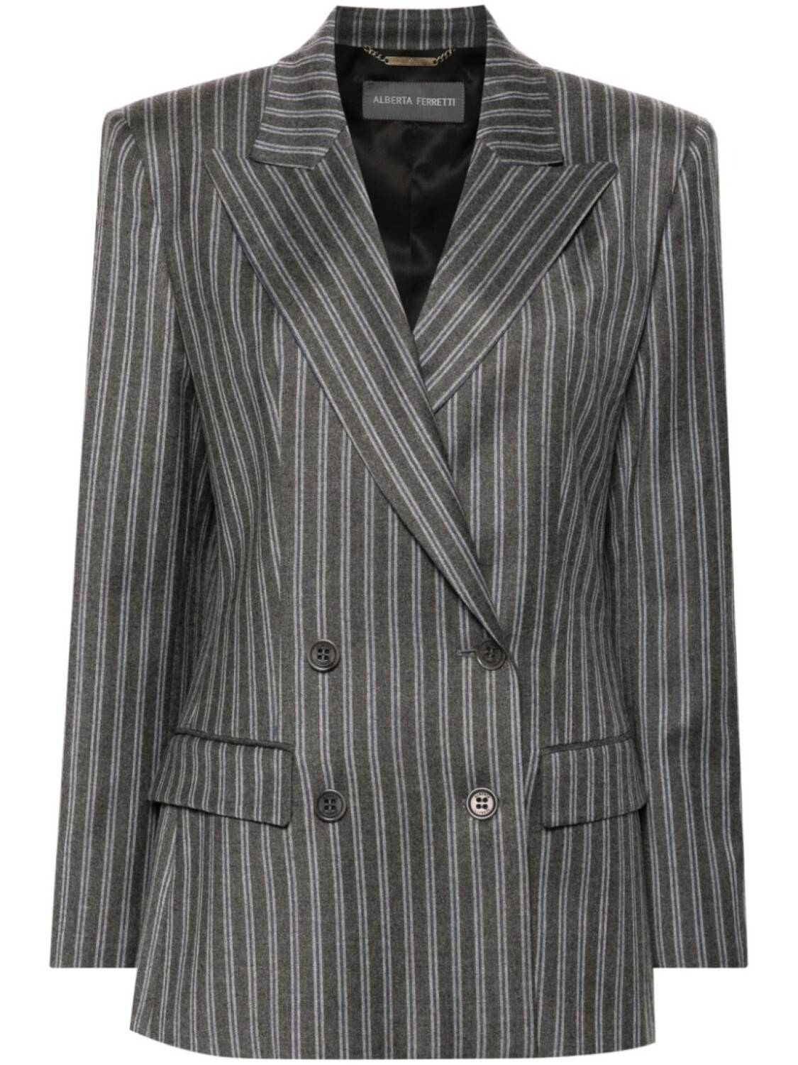 Alberta Ferretti двубортный блейзер, серый
Alberta Ferretti двубортный блейзер, серый