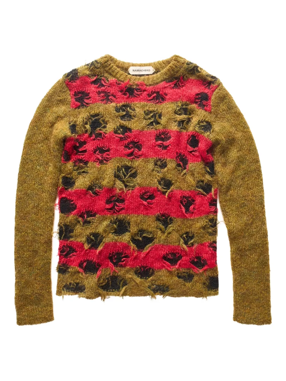 Двухслойный свитер вязки интарсия Namacheko, зеленый
Двухслойный свитер вязки интарсия Namacheko, зеленый