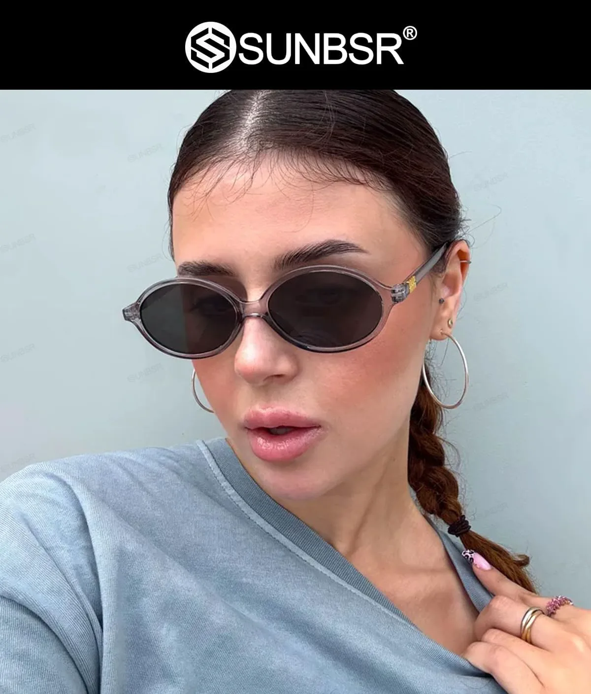 Ретро овальные солнцезащитные очки для женщин и мужчин, модные круглые солнцезащитные очки в черепаховой оправе, винтажные очки 90-х SUNBSR, Clear Grey/Grey
Ретро овальные солнцезащитные очки для женщин и мужчин, модные круглые солнцезащитные очки в черепаховой оправе, винтажные очки 90-х SUNBSR, Clear Grey/Grey