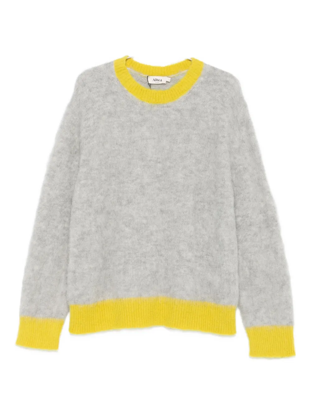 Свитер с желтой отделкой Altea, серый
Свитер с желтой отделкой Altea, серый
