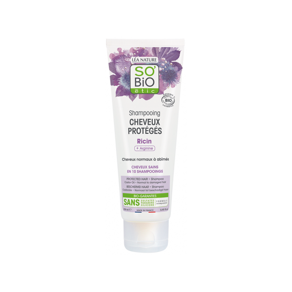 Шампунь для защищенных волос с касторовым маслом и аргинином, 250 мл So'Bio Etic Pielęgnacja włosów
Шампунь для защищенных волос с касторовым маслом и аргинином, 250 мл So'Bio Etic Pielęgnacja włosów