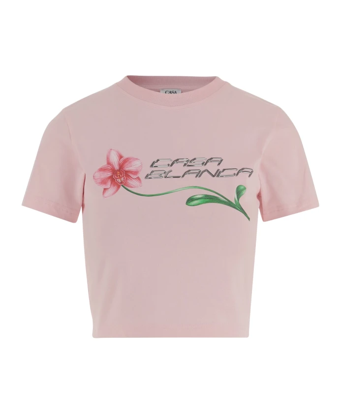 Хлопковая футболка Casablanca, розовый
Хлопковая футболка Casablanca, розовый