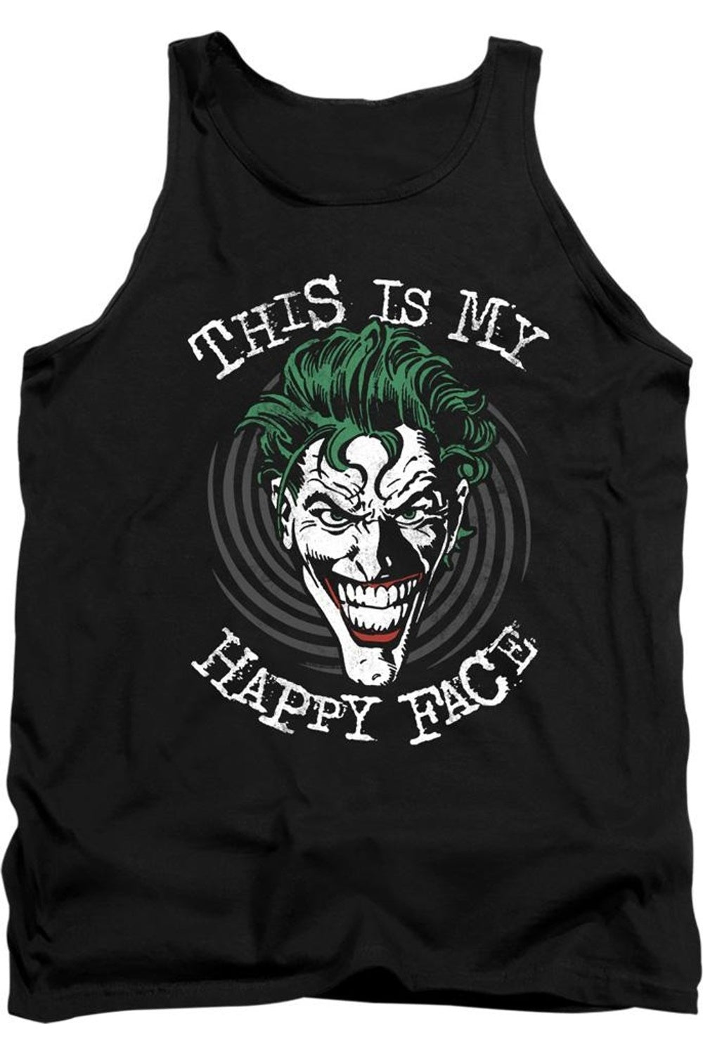 Бэтмен Маниакальная спиральная майка для взрослых Gildan, черный
Бэтмен Маниакальная спиральная майка для взрослых Gildan, черный