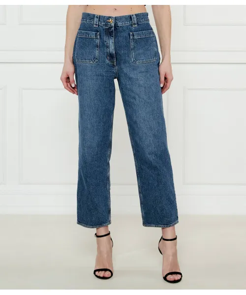 Джинсы Flare fit Elisabetta Franchi, синий 
Джинсы Flare fit Elisabetta Franchi, синий