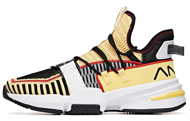 Баскетбольные кроссовки Craze 1 мужские, среднего размера, Goose, желтые/черные/белые Anta