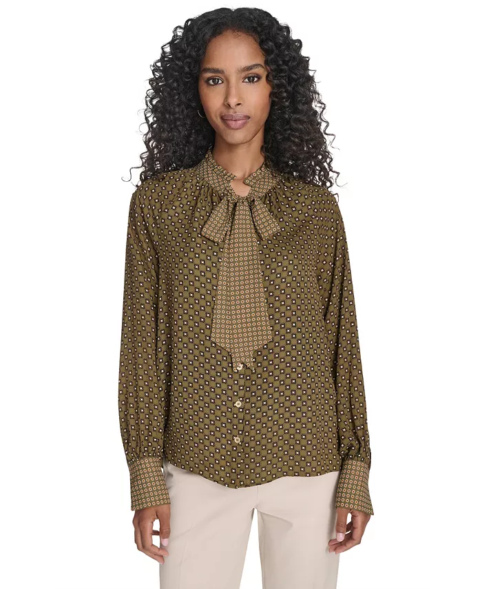 Женская блузка-фуляр с завязкой на шее Tommy Hilfiger, зеленый
Женская блузка-фуляр с завязкой на шее Tommy Hilfiger, зеленый