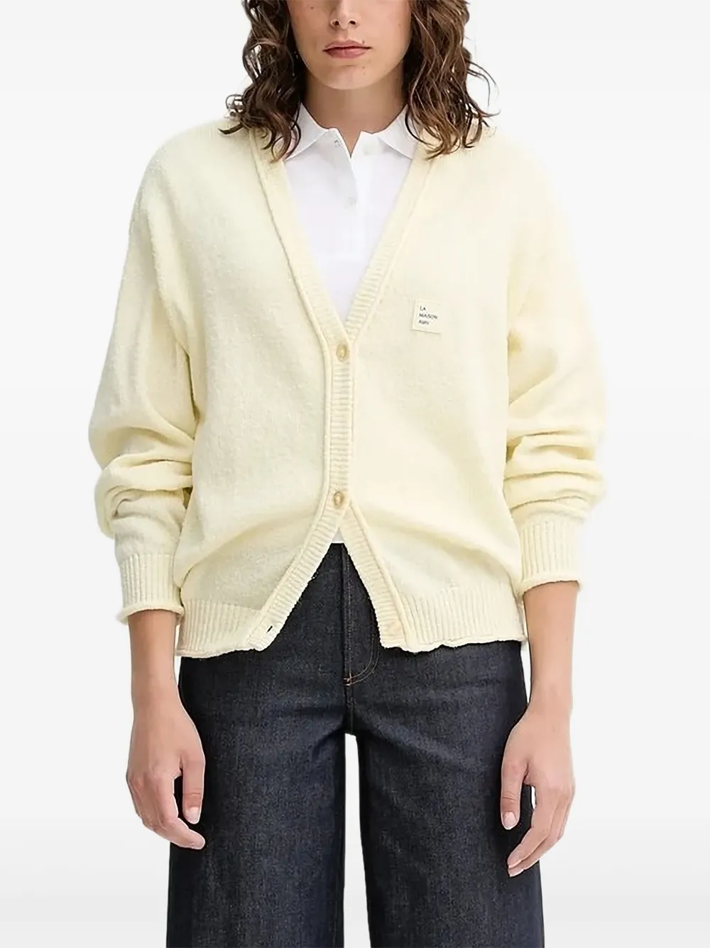 Кардиган с нашивкой-логотипом American Vintage, желтый
Кардиган с нашивкой-логотипом American Vintage, желтый