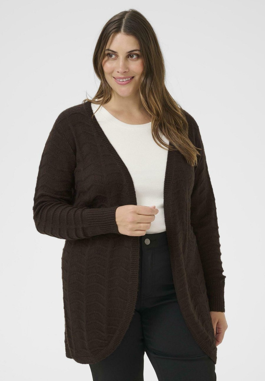 Кардиган Kaffe Curve KCEMANA KNIT CARDIGAN, Black Coffee/Dark Brown
Кардиган Kaffe Curve KCEMANA KNIT CARDIGAN, Black Coffee/Dark Brown