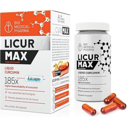 Куркума Куркумин Licur Max 30 Высокая доза Novasol Мицеллярный куркумин, Bio Medical Pharma
Куркума Куркумин Licur Max 30 Высокая доза Novasol Мицеллярный куркумин, Bio Medical Pharma