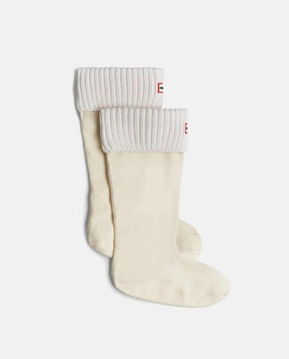 Универсальные носки полуподвязки длинные Hunter, белый 
Универсальные носки полуподвязки длинные Hunter, белый