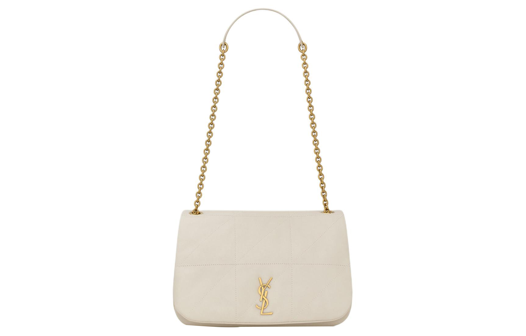 Сумка через плечо из ягненка, маленькая винтажная белая женская сумка SAINT LAURENT
Сумка через плечо из ягненка, маленькая винтажная белая женская сумка SAINT LAURENT