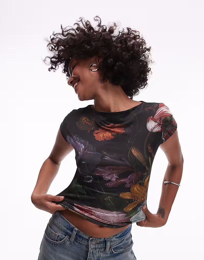 Топ с короткими рукавами, чёрный, с графической лицензией Topshop, Национальная галерея Якоба ван Вальскапеля
Топ с короткими рукавами, чёрный, с графической лицензией Topshop, Национальная галерея Якоба ван Вальскапеля