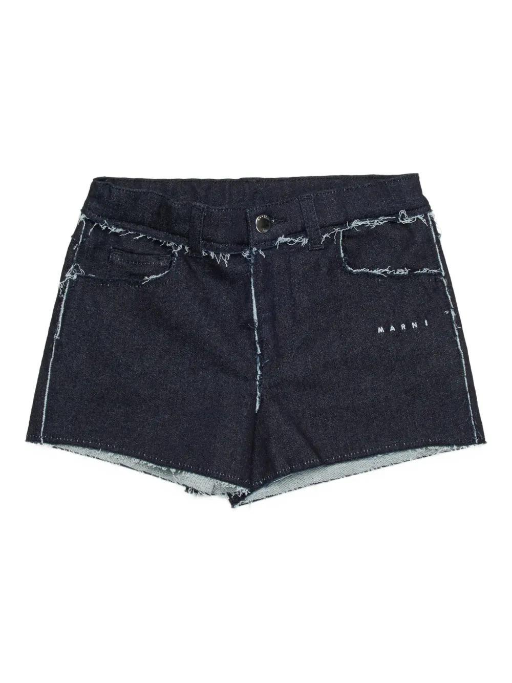 Джинсовые шорты с бахромой Marni Kids, синий
Джинсовые шорты с бахромой Marni Kids, синий