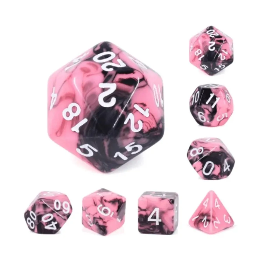 Набор Poly — арбузно-кремовый с белым (7), Dice Sets - Resin/Acrylic - Rainbow & Multi-Colored (Foam Brain Games)
Набор Poly — арбузно-кремовый с белым (7), Dice Sets - Resin/Acrylic - Rainbow & Multi-Colored (Foam Brain Games)