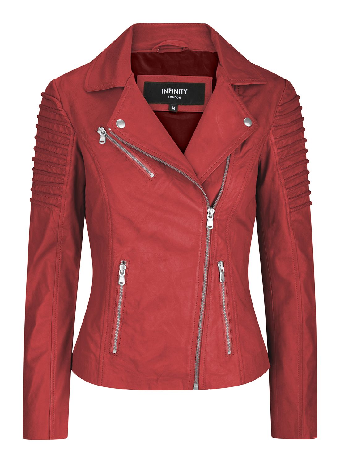 Приталенная куртка из мягкой кожи в байкерском стиле TruClothing, красный
Приталенная куртка из мягкой кожи в байкерском стиле TruClothing, красный