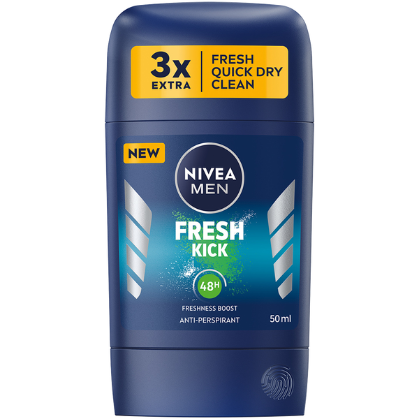 Антиперспирант-карандаш, 50 мл Nivea Men fresh kick
Антиперспирант-карандаш, 50 мл Nivea Men fresh kick