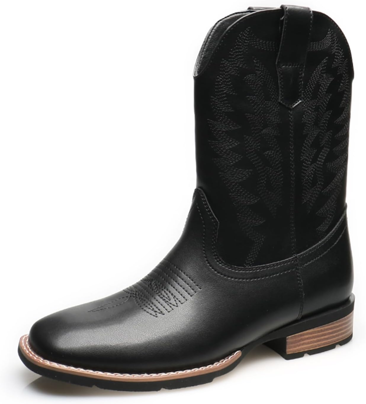 Ковбойские сапоги для мужчин Традиционные мужские классические вышитые с квадратным носком вестерн-сапоги - ковбойские сапоги для мужчин Abborora, черный
Ковбойские сапоги для мужчин Традиционные мужские классические вышитые с квадратным носком вестерн-сапоги - ковбойские сапоги для мужчин Abborora, черный