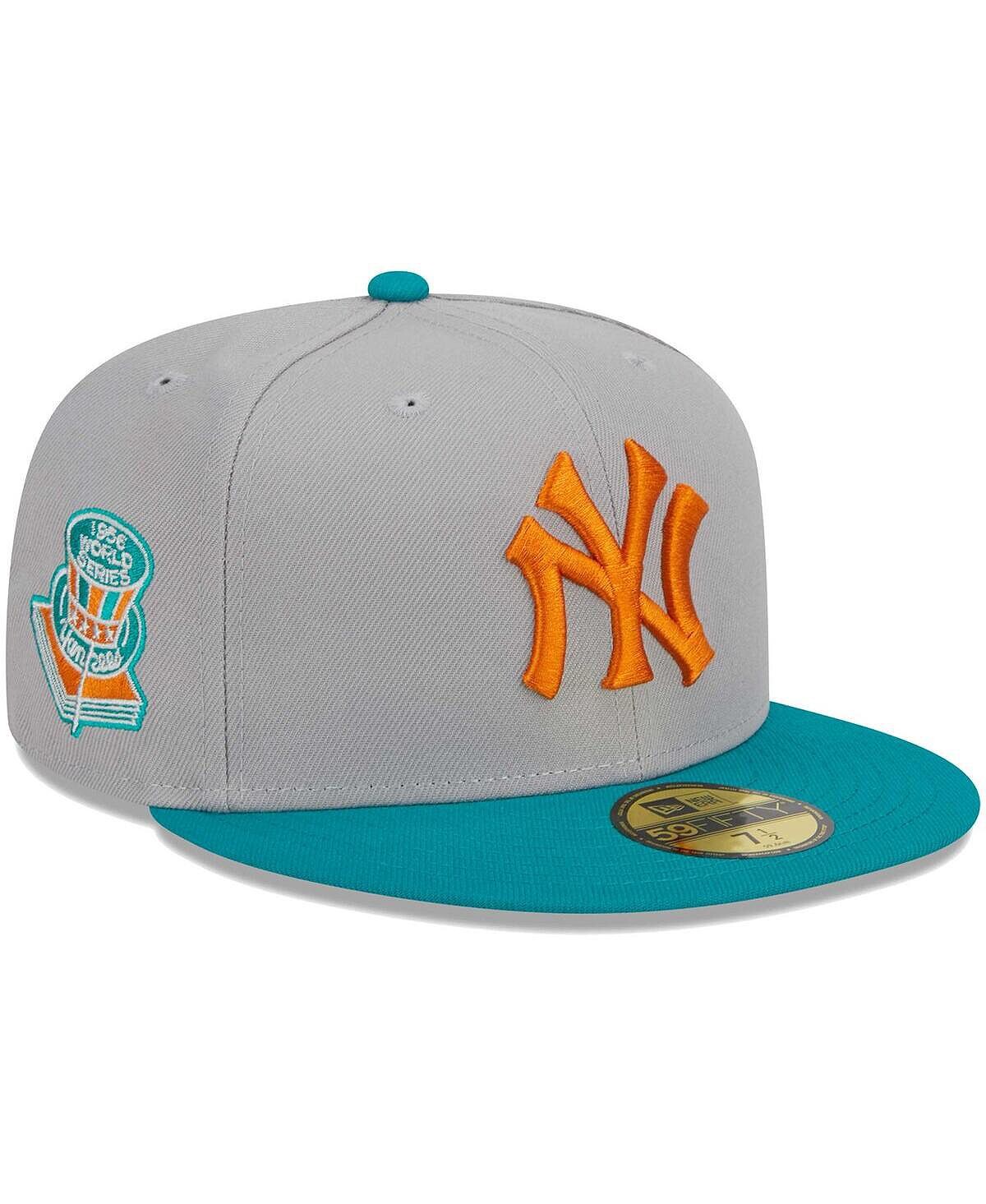 Мужская серо-бирюзовая приталенная шляпа New York Yankees 59FIFTY New Era
Мужская серо-бирюзовая приталенная шляпа New York Yankees 59FIFTY New Era