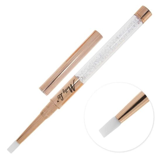 Силиконовая кисточка для втирания пудры и украшения ногтей, Золотая роза с цирконами, Золото № 1 MollyLac, Molly Lac
Силиконовая кисточка для втирания пудры и украшения ногтей, Золотая роза с цирконами, Золото № 1 MollyLac, Molly Lac