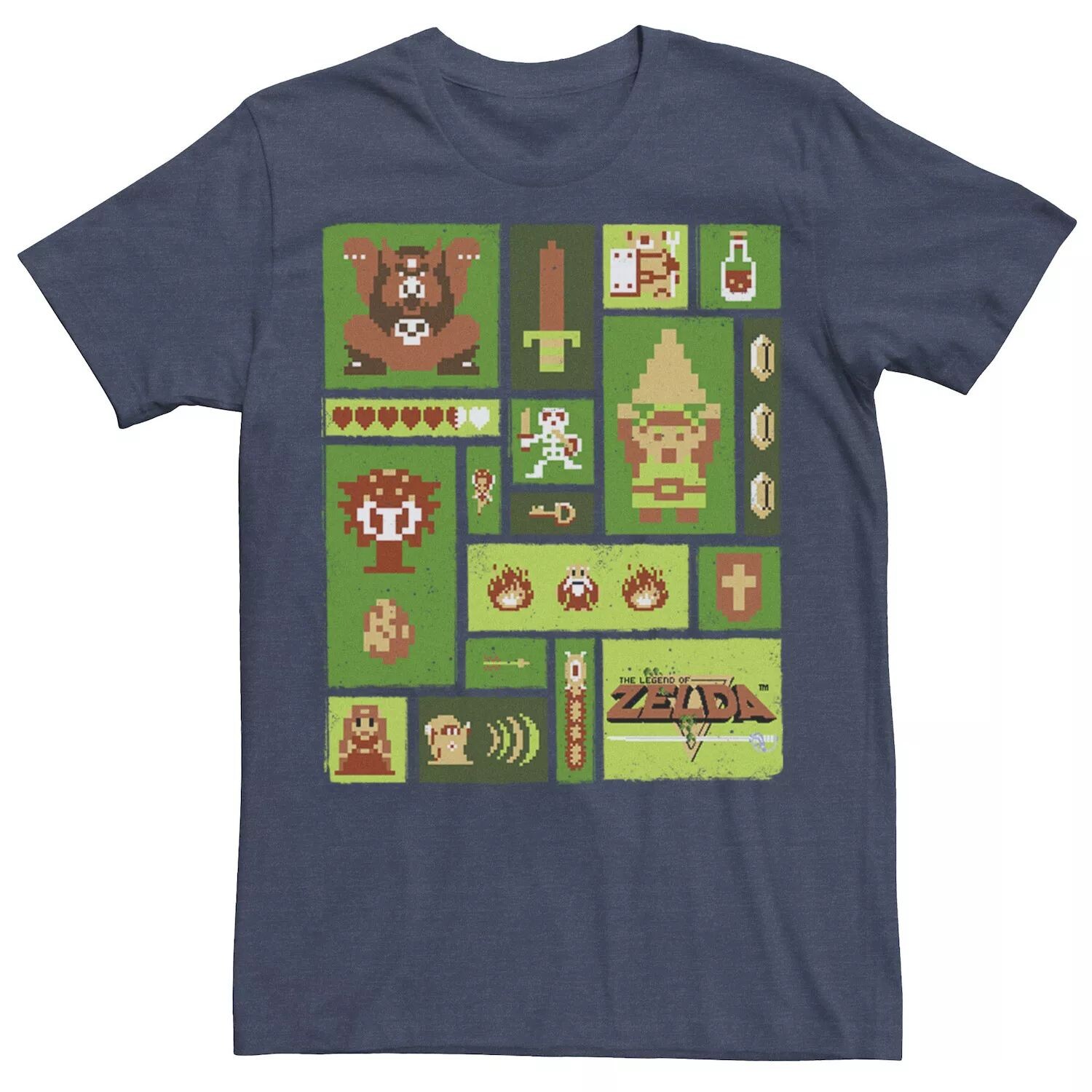 Мужская футболка с 8-битным макетом персонажа Nintendo The Legend of Zelda Licensed Character
Мужская футболка с 8-битным макетом персонажа Nintendo The Legend of Zelda Licensed Character