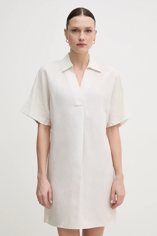 Платье с добавлением льна Calvin Klein, бежевый
Платье с добавлением льна Calvin Klein, бежевый