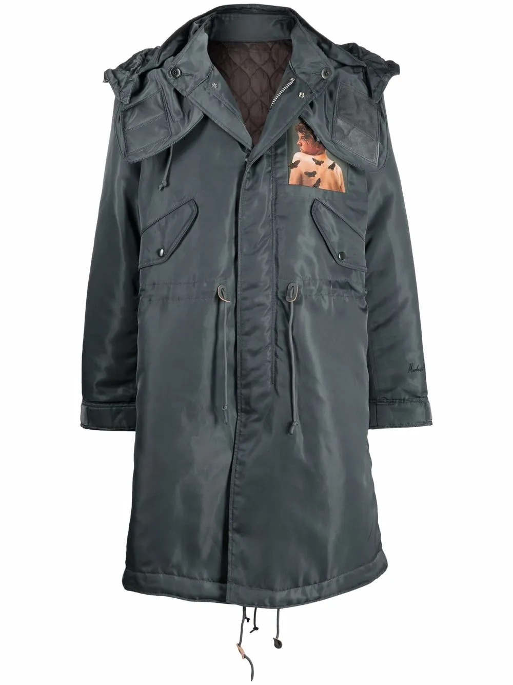 Парка с капюшоном и принтом Undercover, зеленый
Парка с капюшоном и принтом Undercover, зеленый