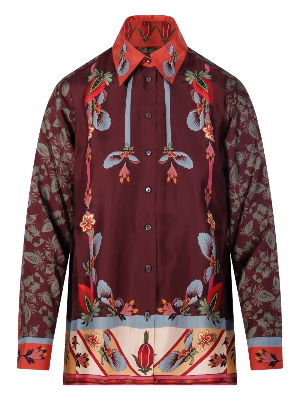 Шелковая рубашка цвета алоэ Franco Ferrari, красный
Шелковая рубашка цвета алоэ Franco Ferrari, красный