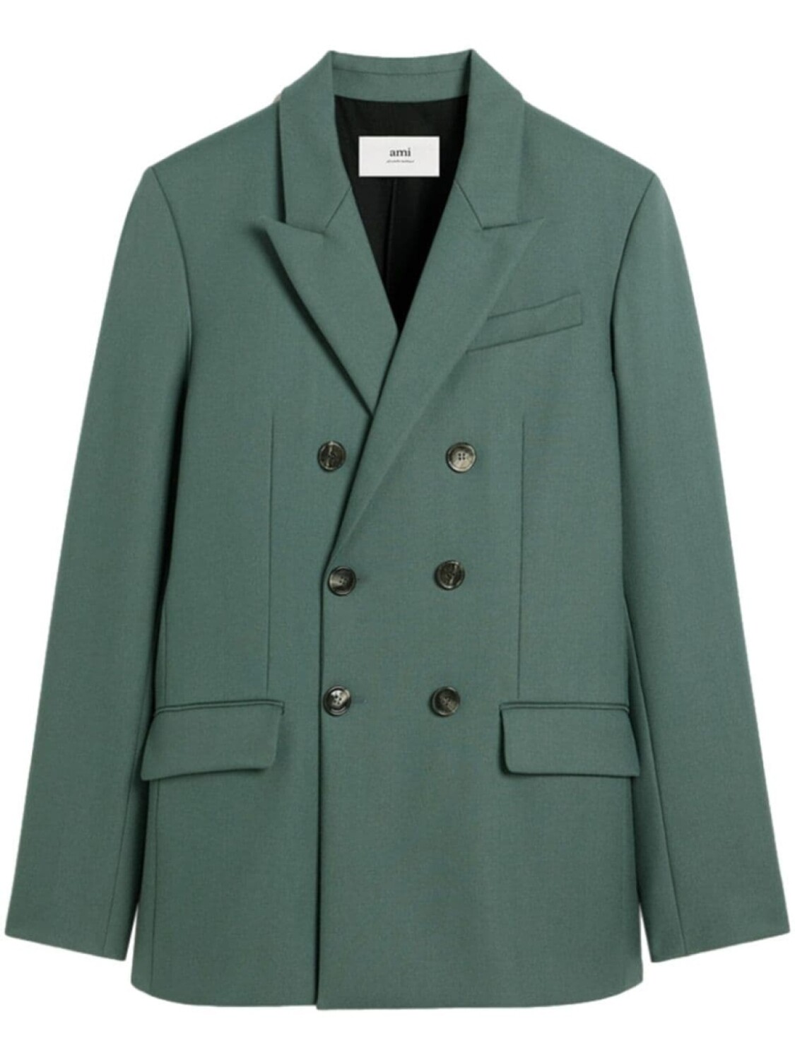 AMI Paris двубортный блейзер, зеленый
AMI Paris двубортный блейзер, зеленый