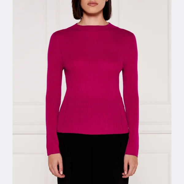 Облегающий шерстяной свитер с добавлением кашемира Marc Cain, фиолетовый
Облегающий шерстяной свитер с добавлением кашемира Marc Cain, фиолетовый