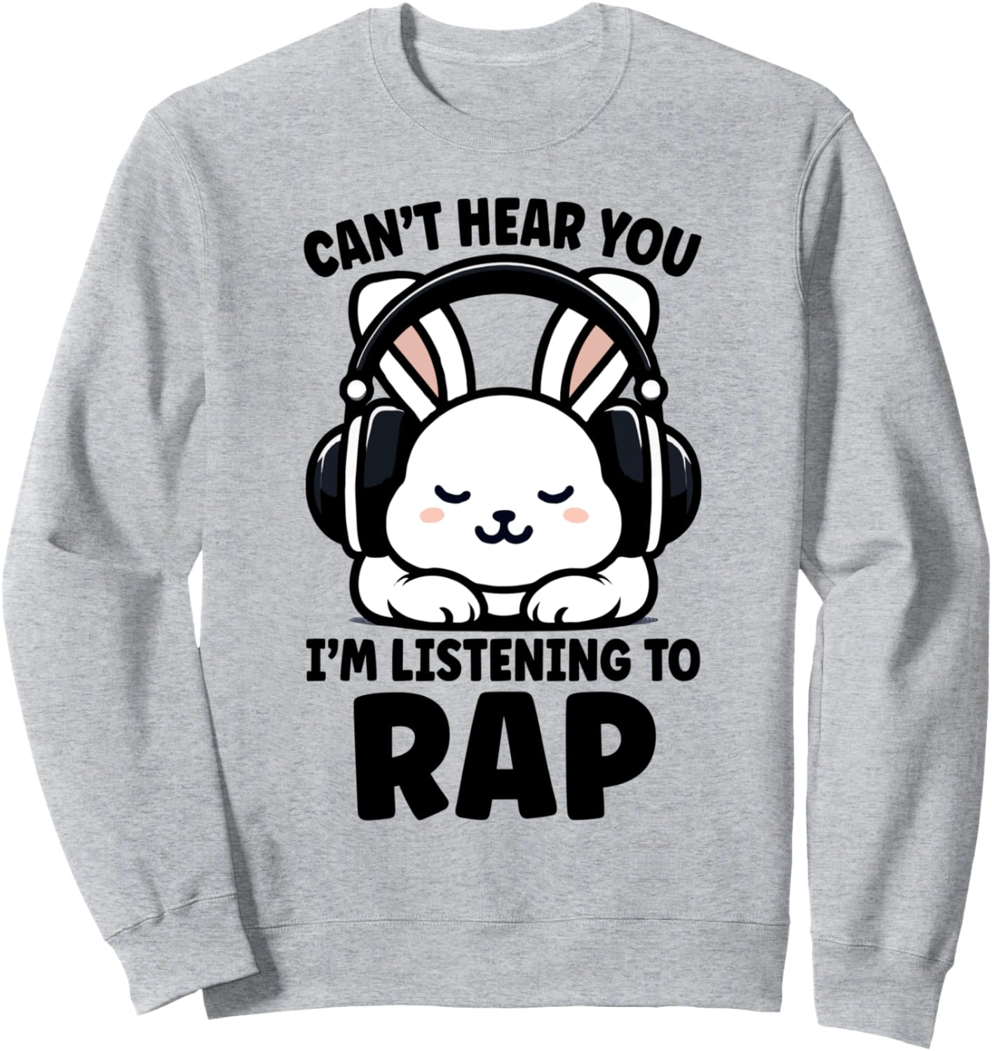Не слышу тебя, слушаю рэп, милая толстовка с кроликом Cute Rabbit Listening To Rap Music Apparel Co., серый
Не слышу тебя, слушаю рэп, милая толстовка с кроликом Cute Rabbit Listening To Rap Music Apparel Co., серый