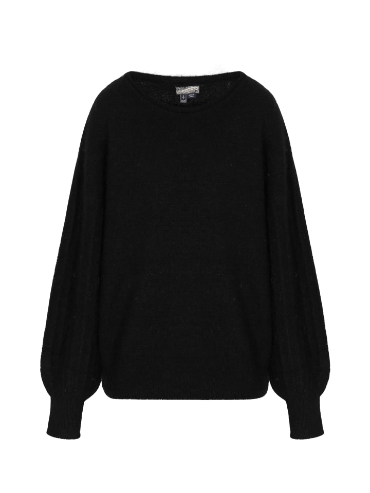 Женский свитер черного цвета DreiMaster Vintage
Женский свитер черного цвета DreiMaster Vintage