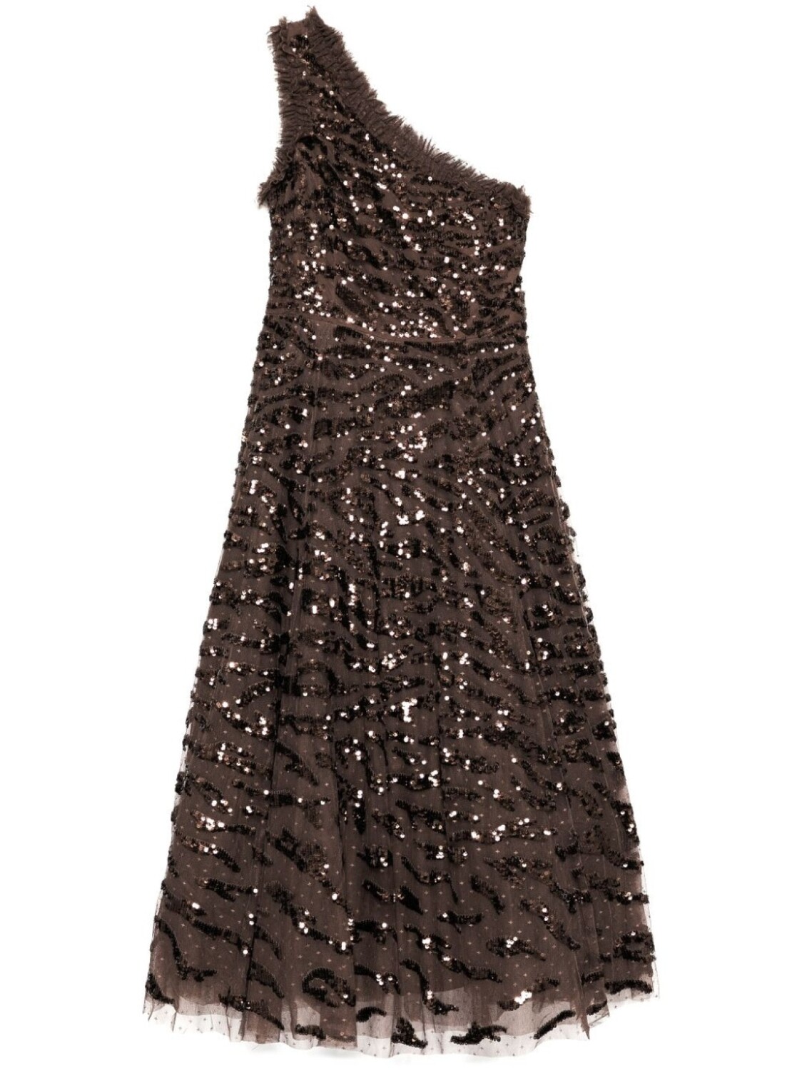 Needle & Thread платье на одно плечо, коричневый
Needle & Thread платье на одно плечо, коричневый