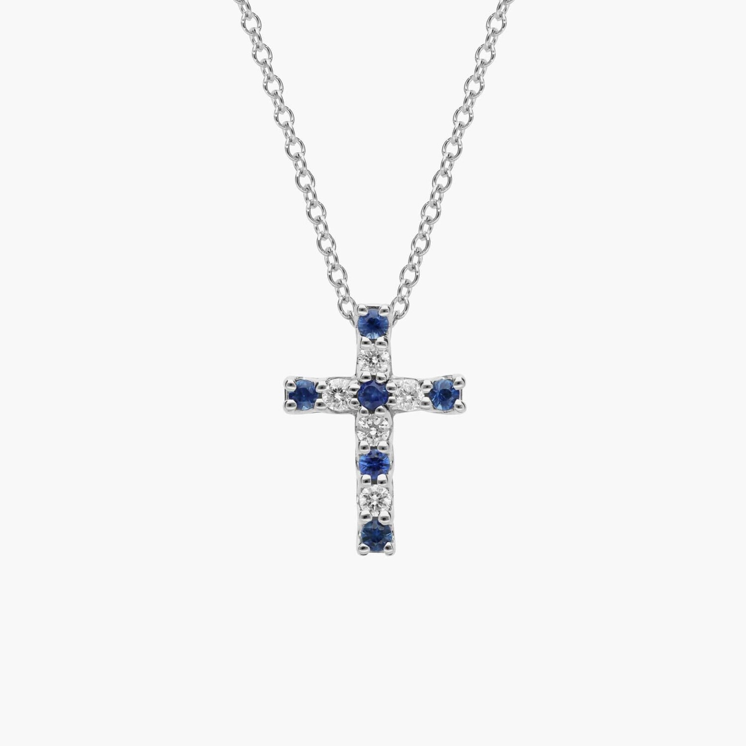 Подвеска-крест Tessere с сапфиром и бриллиантами из 14-каратного белого золота (1,7 мм) Blue Nile
Подвеска-крест Tessere с сапфиром и бриллиантами из 14-каратного белого золота (1,7 мм) Blue Nile