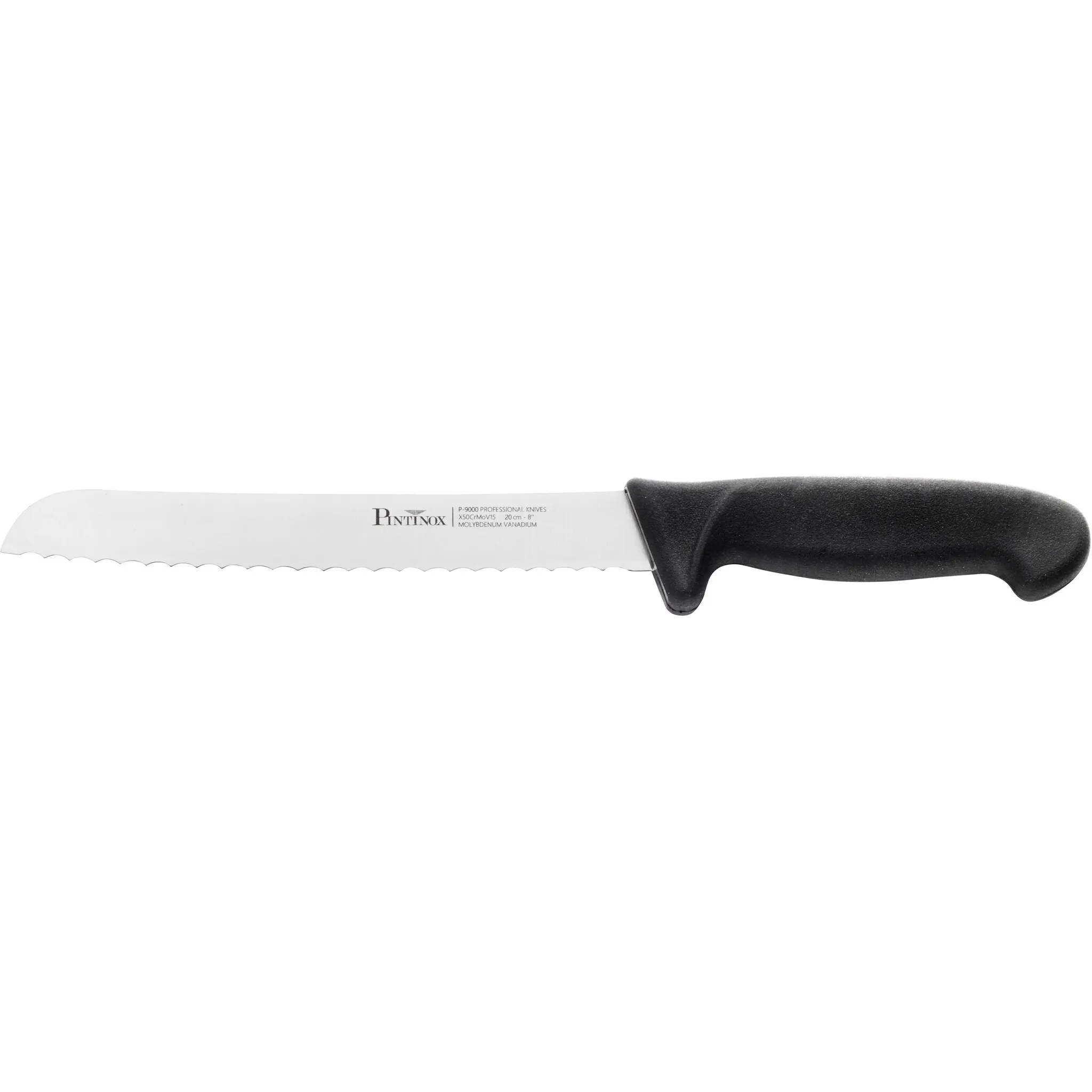 Нож для хлеба PINTINOX «Coltelli P9000», (1 шт.), с нескользящей пластиковой ручкой, длина лезвия 30 см, цвет edelstahlfarben/schwarz
Нож для хлеба PINTINOX «Coltelli P9000», (1 шт.), с нескользящей пластиковой ручкой, длина лезвия 30 см, цвет edelstahlfarben/schwarz