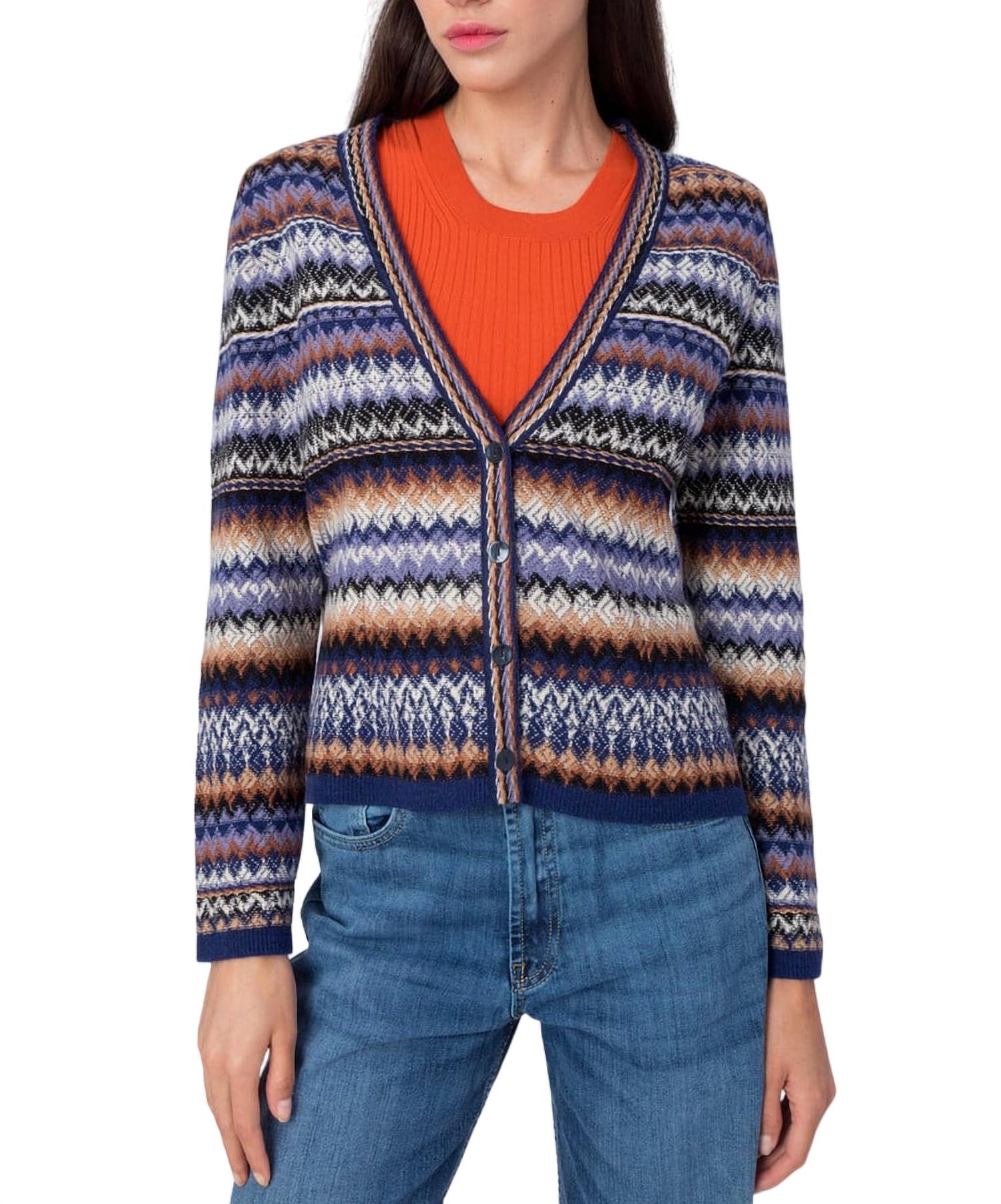 Жаккардовый кардиган в цвете Multi IVKO
Жаккардовый кардиган в цвете Multi IVKO