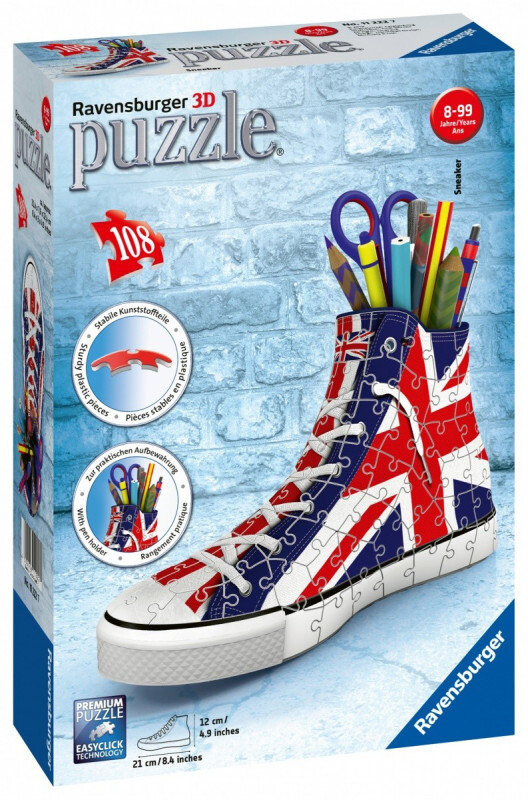 Ravensburger, пазл, кроссовки Union Jack, 108 шт. 
Ravensburger, пазл, кроссовки Union Jack, 108 шт.