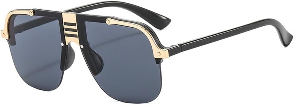 Солнцезащитные очки без оправы для женщин и мужчин, большие, в стиле ретро, с плоской верхней частью, крупные, женские, с защитой от УФ-излучения UV400 LANGSER, Black
Солнцезащитные очки без оправы для женщин и мужчин, большие, в стиле ретро, с плоской верхней частью, крупные, женские, с защитой от УФ-излучения UV400 LANGSER, Black