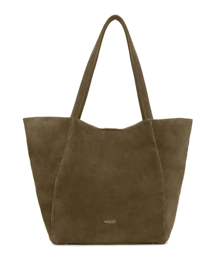 Большая замшевая сумка через плечо Kazar, зеленый
Большая замшевая сумка через плечо Kazar, зеленый