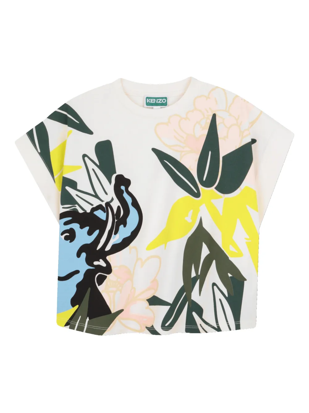 Топ с цветочным принтом Kenzo Kids, белый
Топ с цветочным принтом Kenzo Kids, белый