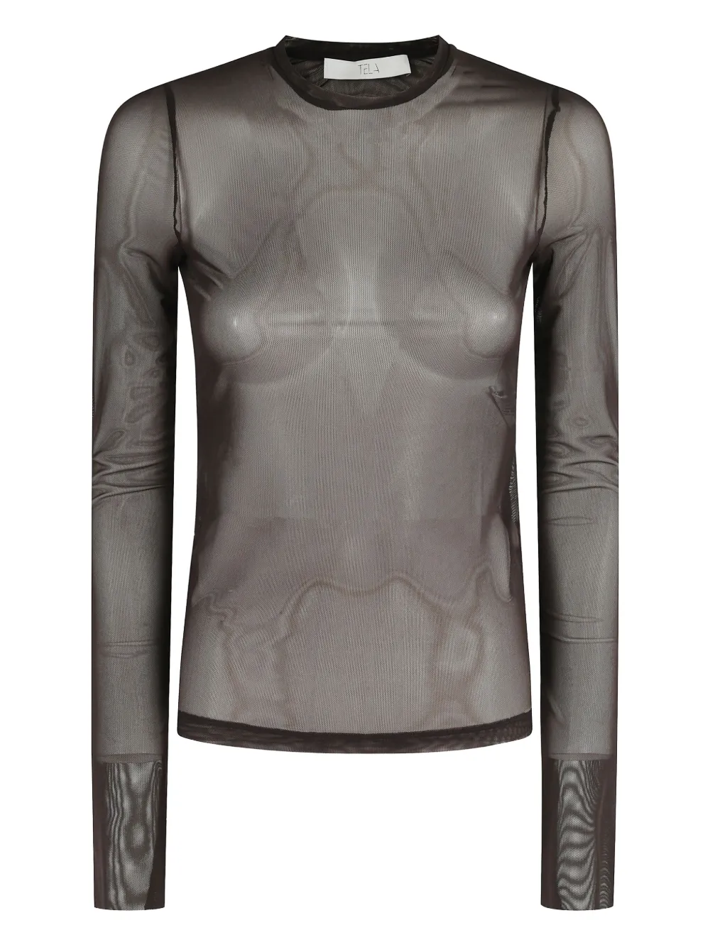 Сетчатый топ с длинными рукавами Tela, коричневый
Сетчатый топ с длинными рукавами Tela, коричневый