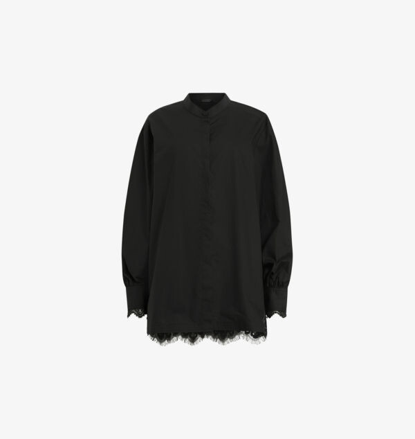 Рубашка Этель из органического хлопка с кружевными вставками Allsaints, черный
Рубашка Этель из органического хлопка с кружевными вставками Allsaints, черный