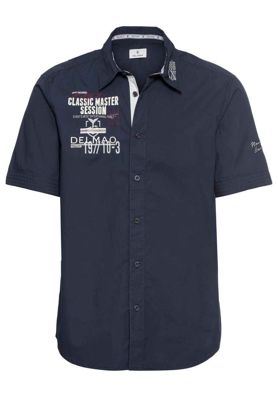 Повседневная рубашка DELMAO Regular fit Button Up Shirt, морской синий
Повседневная рубашка DELMAO Regular fit Button Up Shirt, морской синий