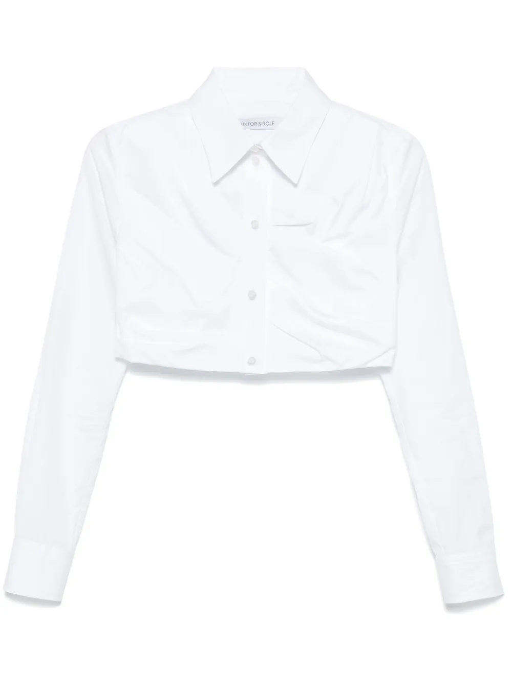 Укороченная рубашка со складками Viktor & Rolf, белый
Укороченная рубашка со складками Viktor & Rolf, белый